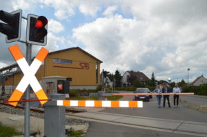Neue Schrankenanlage in Münsingen