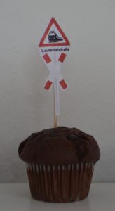 Ein Bahnübergangs-Muffin